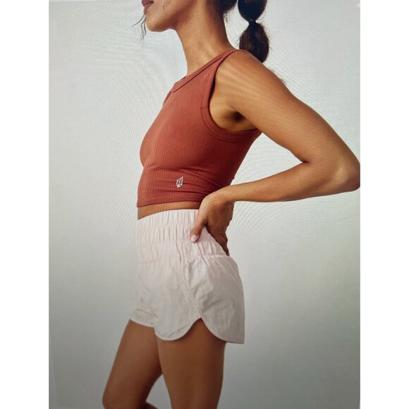 FREE PEOPLE FP MOVEMENT Free Throw Muscle Tank Heather Brown XS/S - Picture 4 of 15